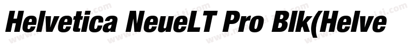 Helvetica NeueLT Pro Blk(HelveticaN字体转换
